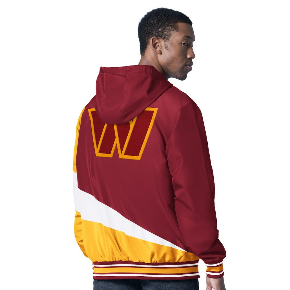 Washington Commanders G-III Sports by Carl Banks Dual Threat Reversable Full-Zip Hooded Jacket - Burgundy/Charcoal outlet