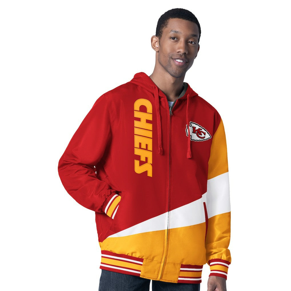 Kansas City Chiefs G-III Sports by Carl Banks Dual Threat Reversable Full-Zip Hooded Jacket - Red/Charcoal on sale