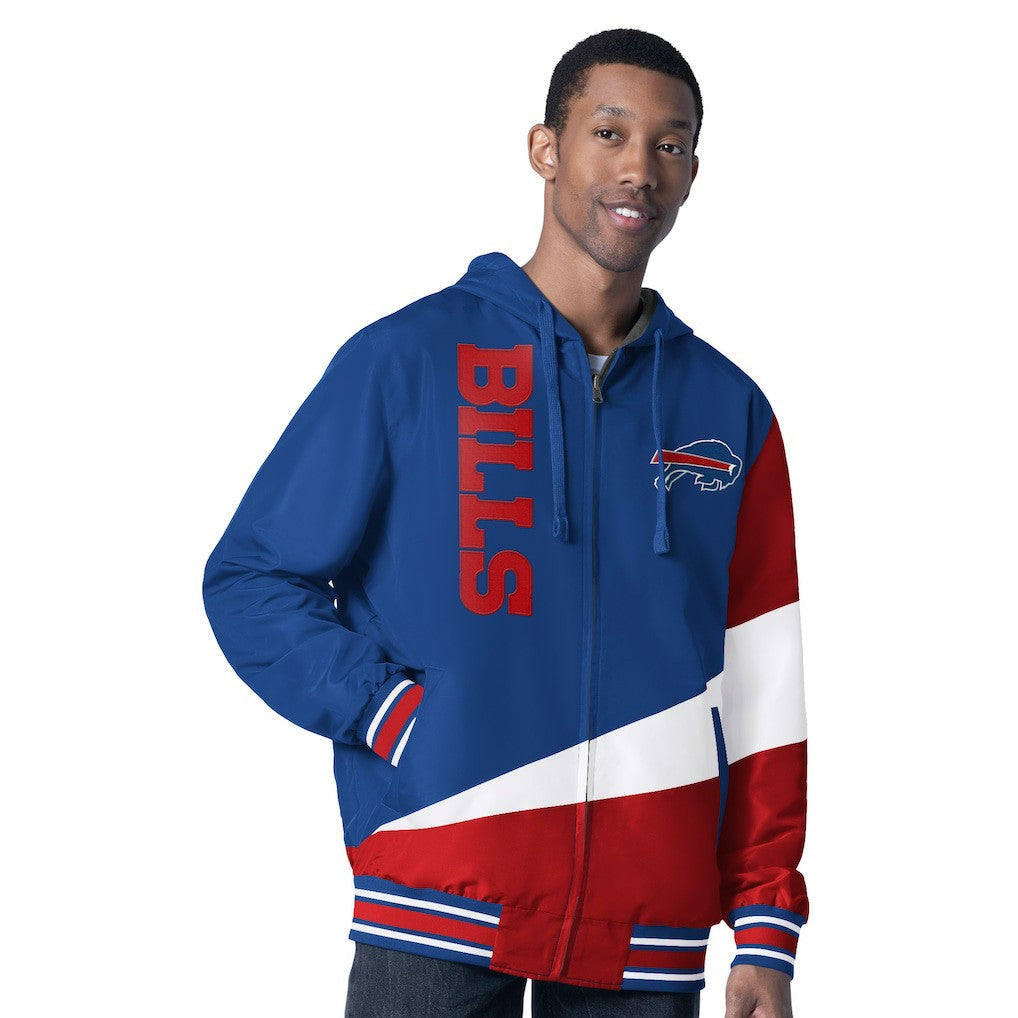 Buffalo Bills G-III Sports by Carl Banks Dual Threat Reversable Full-Zip Hooded Jacket - Royal/Charcoal outlet