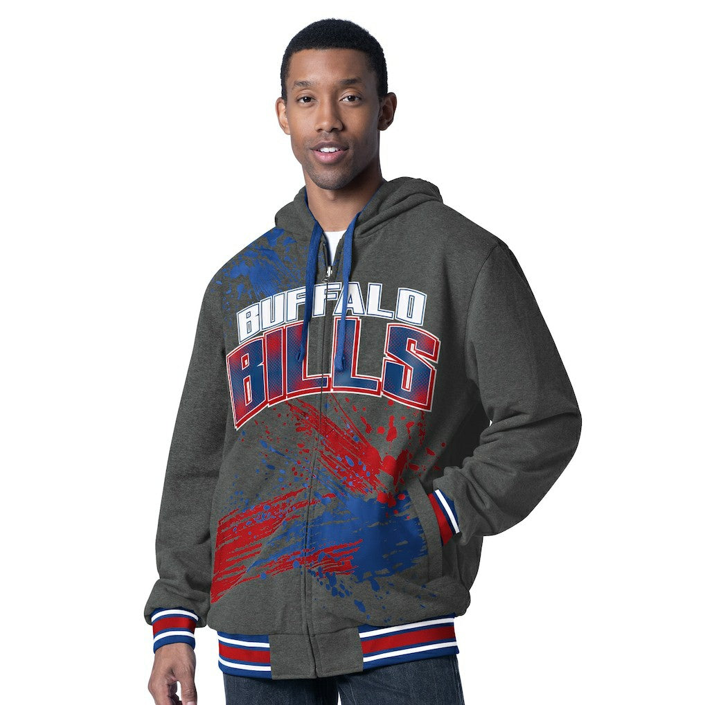 Buffalo Bills G-III Sports by Carl Banks Dual Threat Reversable Full-Zip Hooded Jacket - Royal/Charcoal outlet