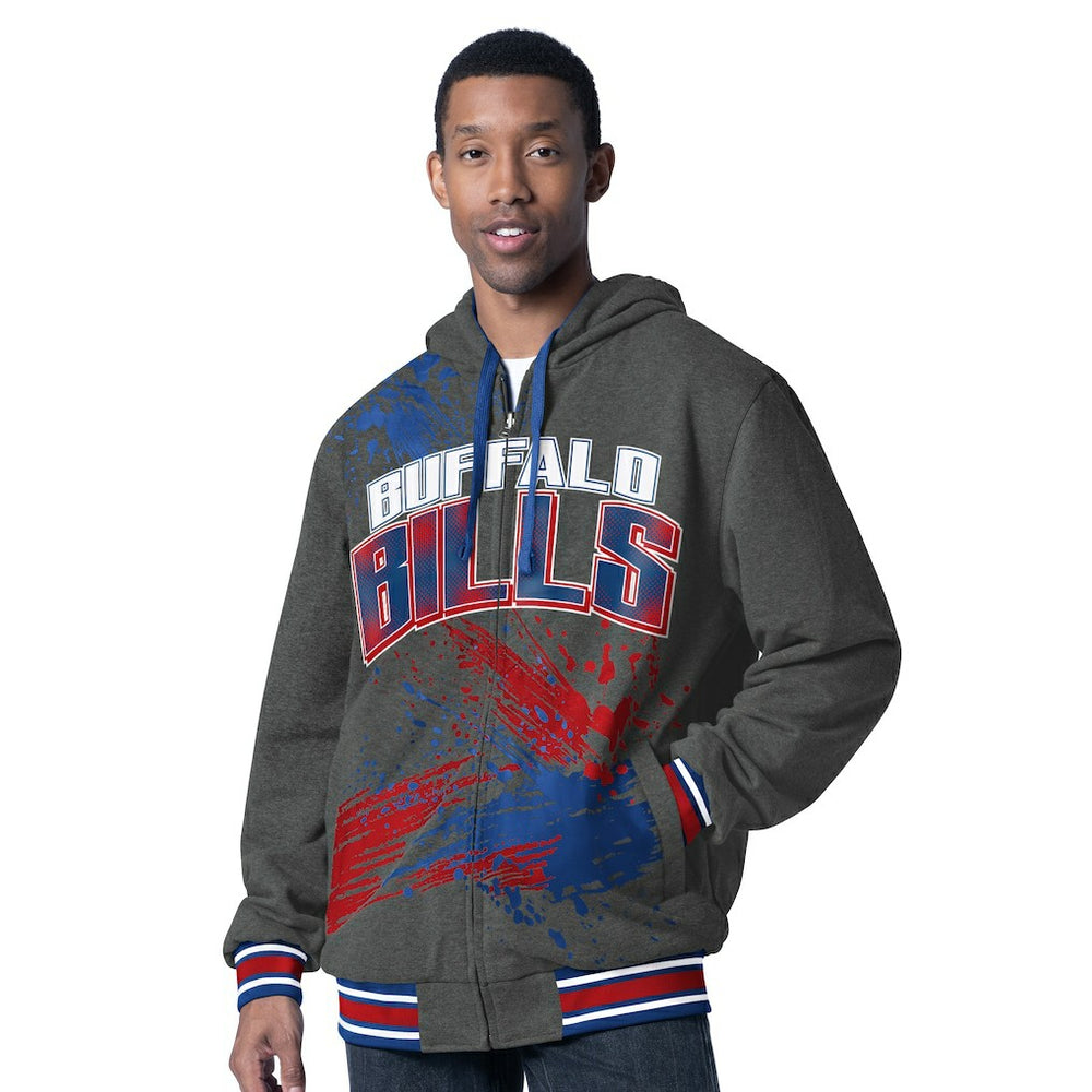 Buffalo Bills G-III Sports by Carl Banks Dual Threat Reversable Full-Zip Hooded Jacket - Royal/Charcoal outlet