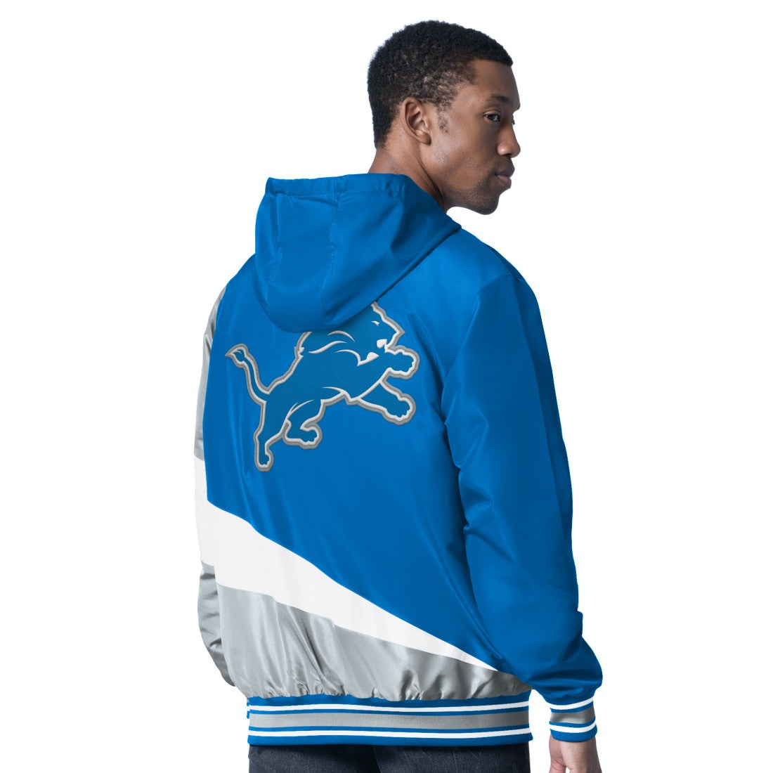 Detroit Lions G-III Sports by Carl Banks Dual Threat Reversable Full-Zip Hooded Jacket - Blue/Charcoal online