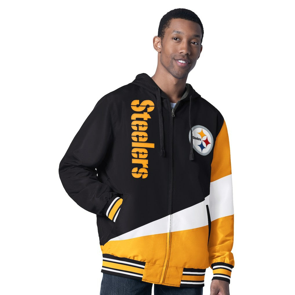 Pittsburgh Steelers G-III Sports by Carl Banks Dual Threat Reversable Full-Zip Hooded Jacket - Black/Charcoal online