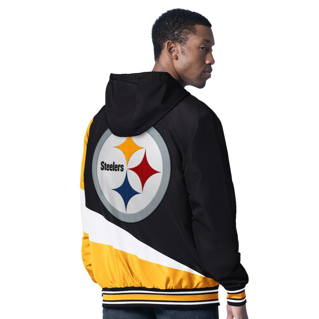 Pittsburgh Steelers G-III Sports by Carl Banks Dual Threat Reversable Full-Zip Hooded Jacket - Black/Charcoal online