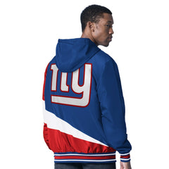 New York Giants G-III Sports by Carl Banks Dual Threat Reversable Full-Zip Hooded Jacket - Royal/Charcoal discount