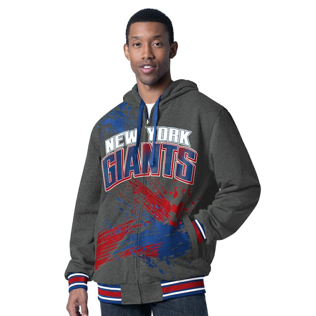 New York Giants G-III Sports by Carl Banks Dual Threat Reversable Full-Zip Hooded Jacket - Royal/Charcoal discount