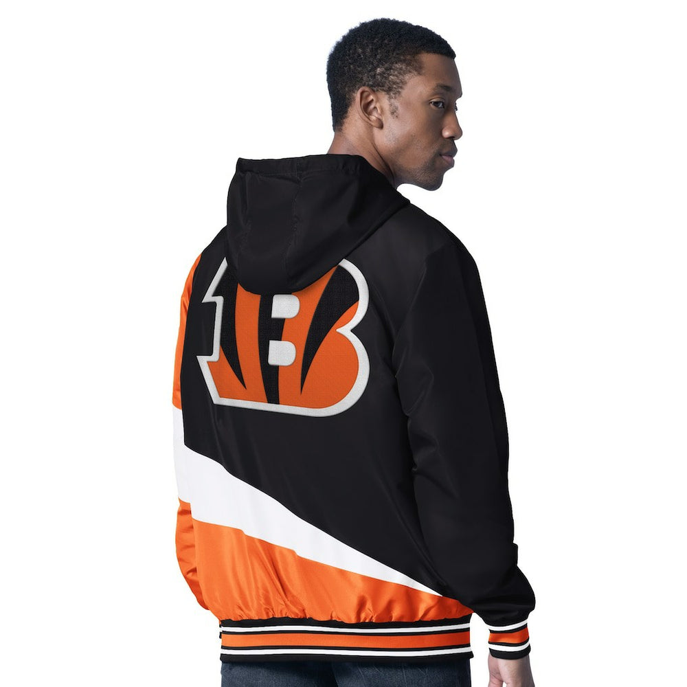 Cincinnati Bengals G-III Sports by Carl Banks Dual Threat Reversable Full-Zip Hooded Jacket - Black/Charcoal for sale