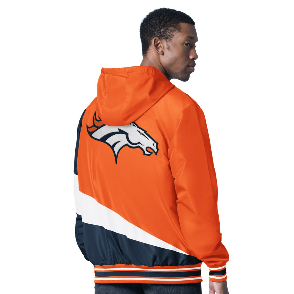 Denver Broncos G-III Sports by Carl Banks Dual Threat Reversable Full-Zip Hooded Jacket - Orange/Charcoal outlet