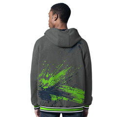 Seattle Seahawks G-III Sports by Carl Banks Dual Threat Reversable Full-Zip Hooded Jacket - College Navy/Charcoal for sale