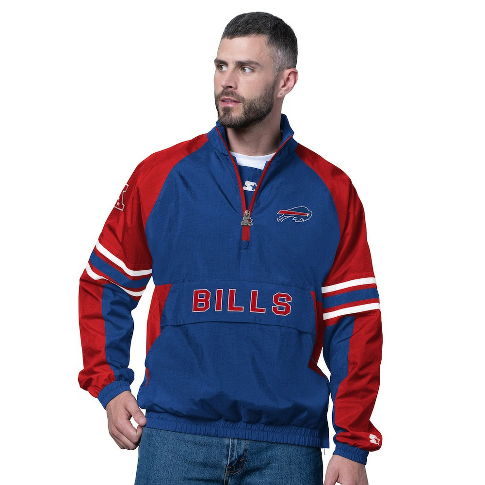 Buffalo Bills Starter Prospect Half-Zip Pullover - Royal cheap