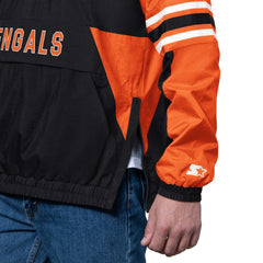 Cincinnati Bengals Starter Prospect Half-Zip Pullover - Black sale