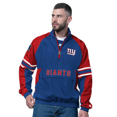 New York Giants Starter Prospect Half-Zip Pullover - Royal on sale