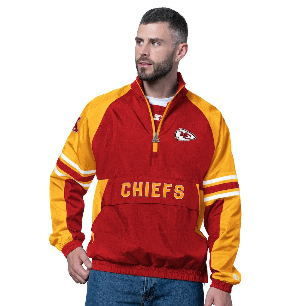 Kansas City Chiefs Starter Prospect Half-Zip Pullover - Red online