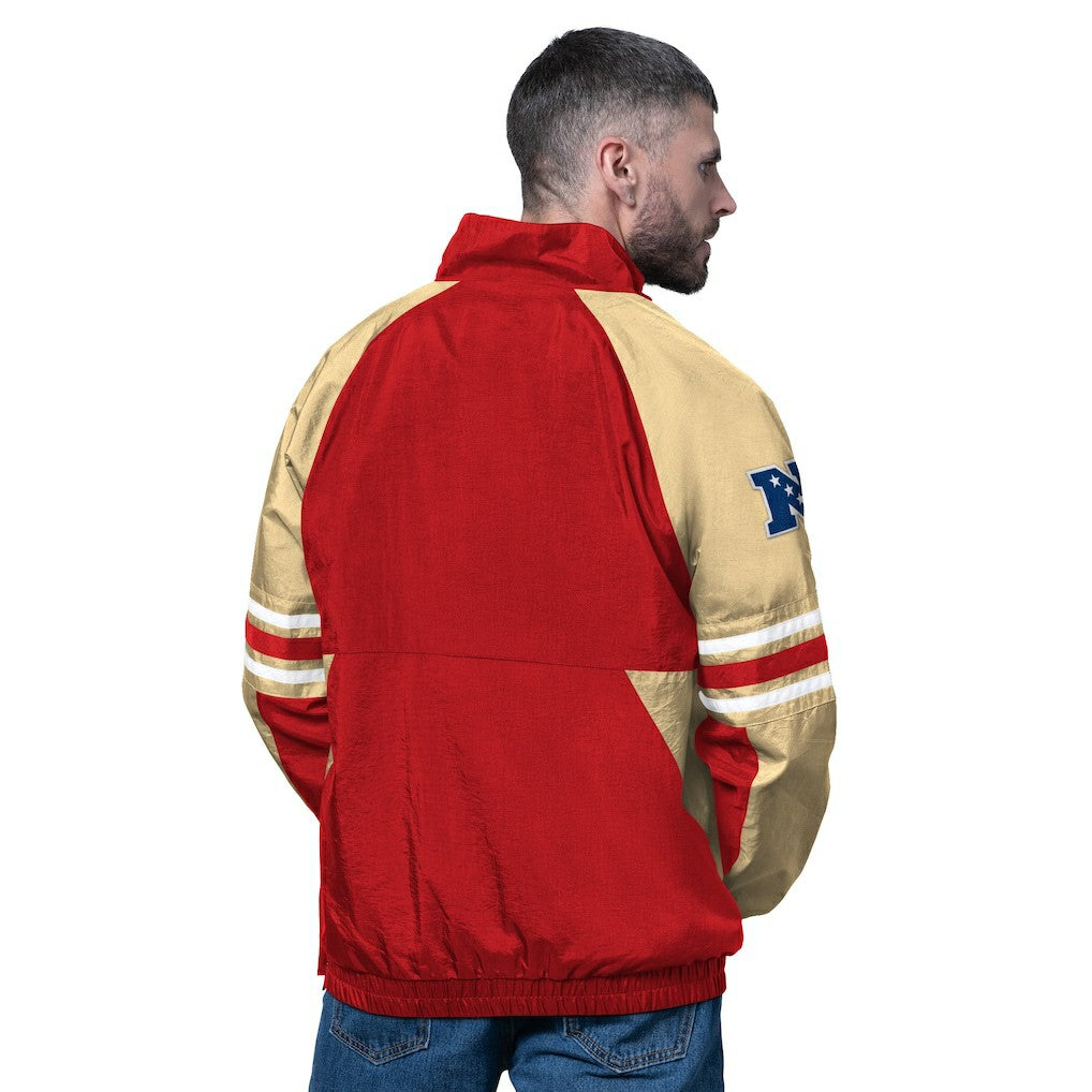 San Francisco 49ers Starter Prospect Half-Zip Pullover - Scarlet on sale