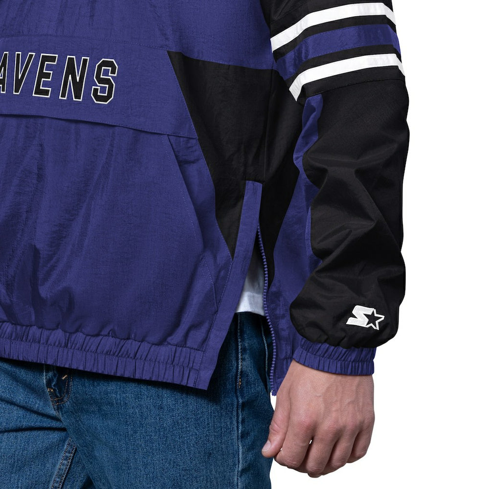 Baltimore Ravens Starter Prospect Half-Zip Pullover - Purple online