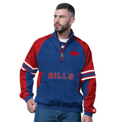 Buffalo Bills Starter Vintage Logo Prospect Half-Zip Pullover - Royal online