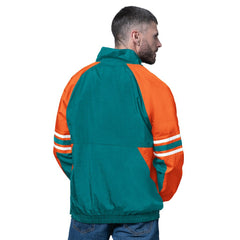 Miami Dolphins Starter Vintage Logo Prospect Half-Zip Pullover - Aqua outlet