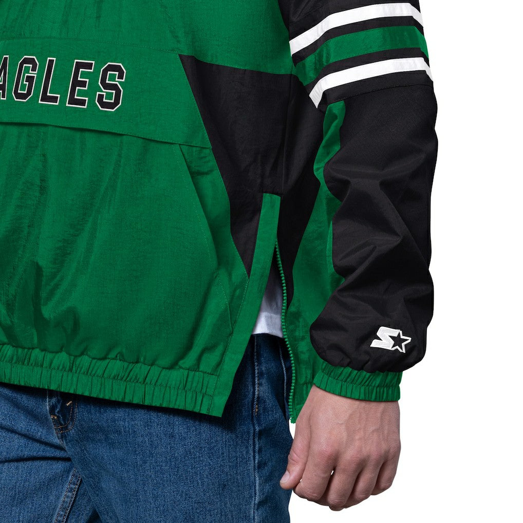 Philadelphia Eagles Starter Vintage Logo Prospect Half-Zip Pullover - Kelly Green outlet