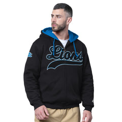 Detroit Lions Starter Big Shot Full-Zip Double Hoodie - Black for sale