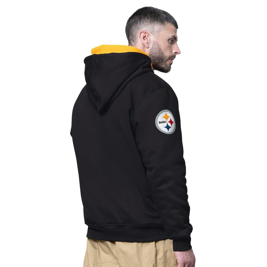Pittsburgh Steelers Starter Big Shot Full-Zip Double Hoodie - Black online