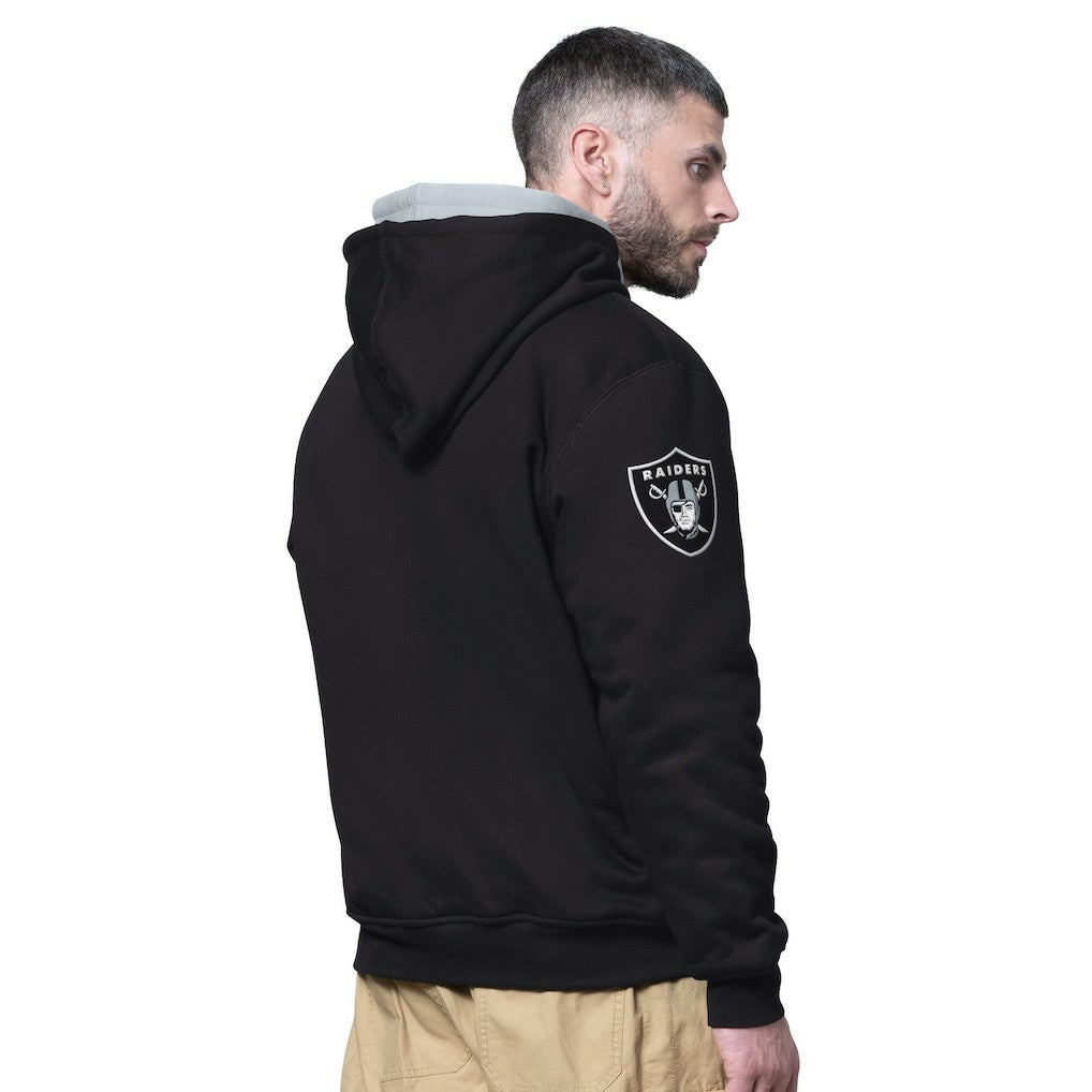 Las Vegas Raiders Starter Big Shot Full-Zip Double Hoodie - Black cheap