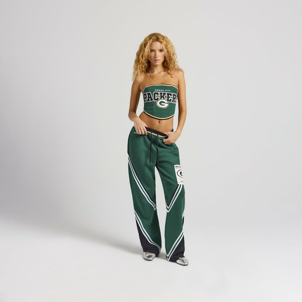 Green Bay Packers Off Season x NFL Women's Fleece Corset - Green outlet