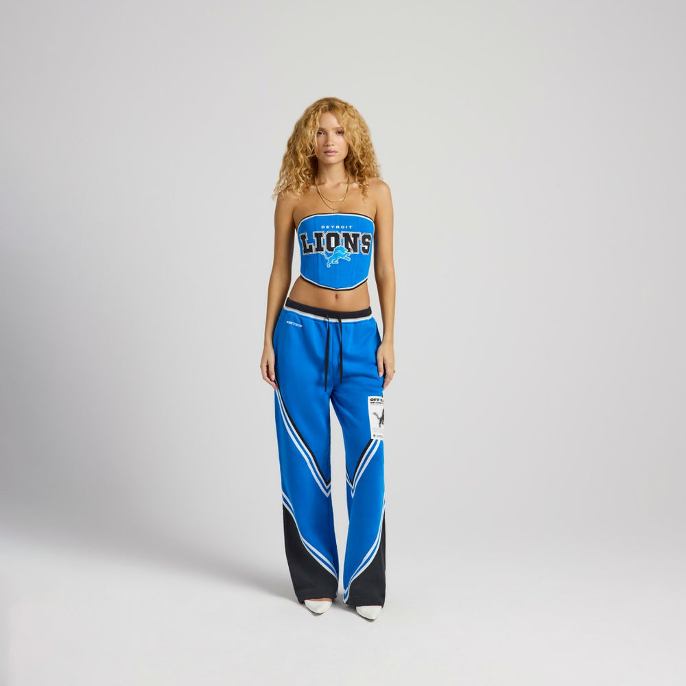 Detroit Lions Off Season x NFL Women's Fleece Corset - Blue on sale
