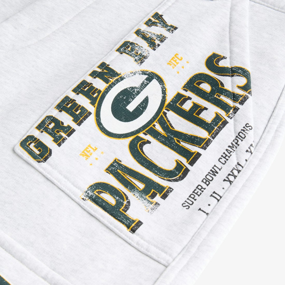 Green Bay Packers Off Season x NFL Women's Fleece Cargo Shorts - Heather Gray on sale