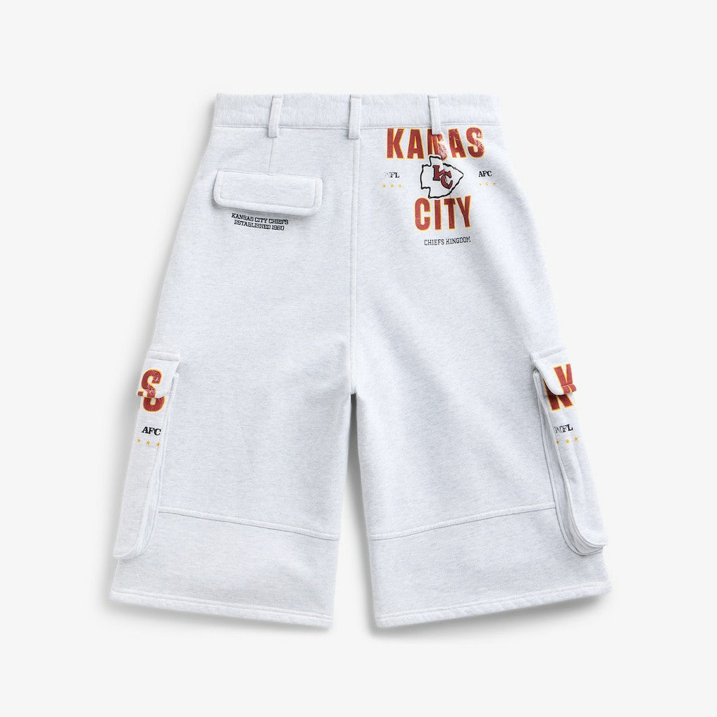 Kansas City Chiefs Off Season x NFL Women's Fleece Cargo Shorts - Heather Gray outlet