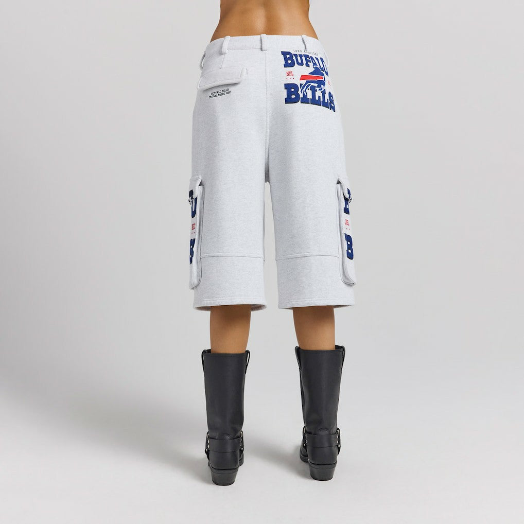 Buffalo Bills Off Season x NFL Women's Fleece Cargo Shorts - Heather Gray on sale