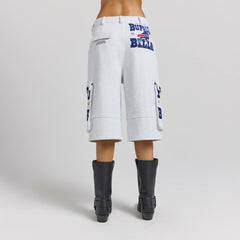 Buffalo Bills Off Season x NFL Women's Fleece Cargo Shorts - Heather Gray on sale