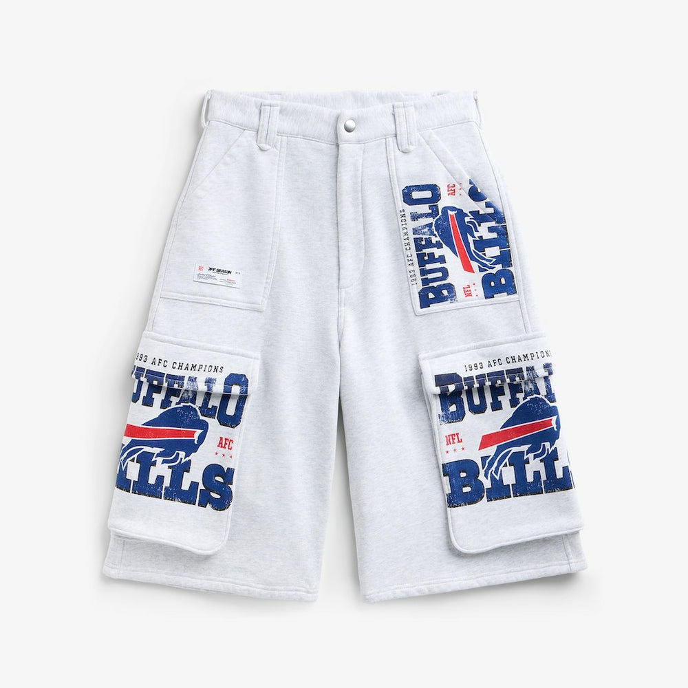 Buffalo Bills Off Season x NFL Women's Fleece Cargo Shorts - Heather Gray on sale