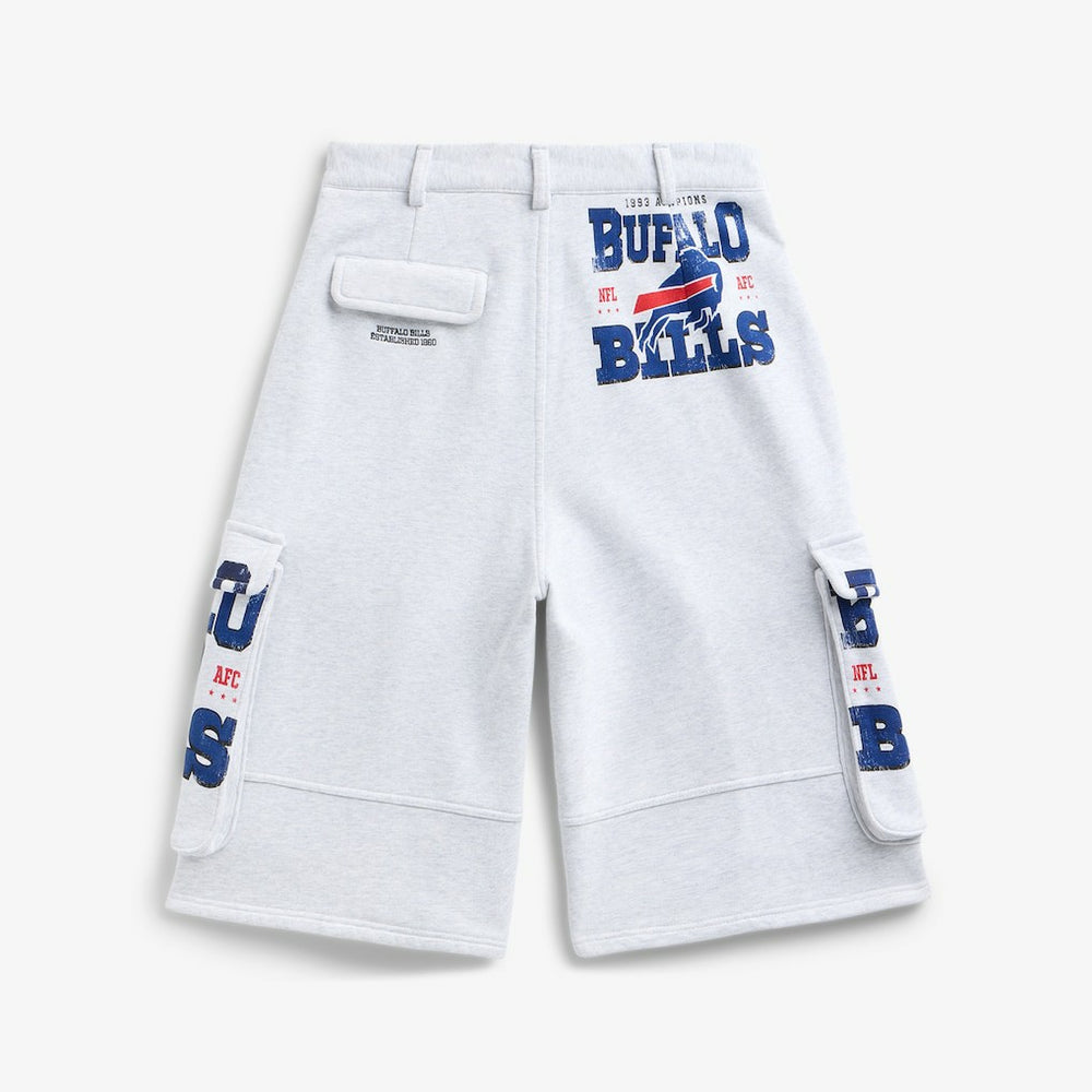 Buffalo Bills Off Season x NFL Women's Fleece Cargo Shorts - Heather Gray on sale
