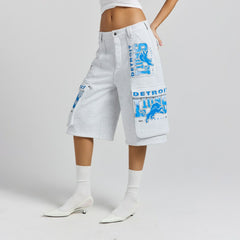 Detroit Lions Off Season x NFL Women's Fleece Cargo Shorts - Heather Gray sale