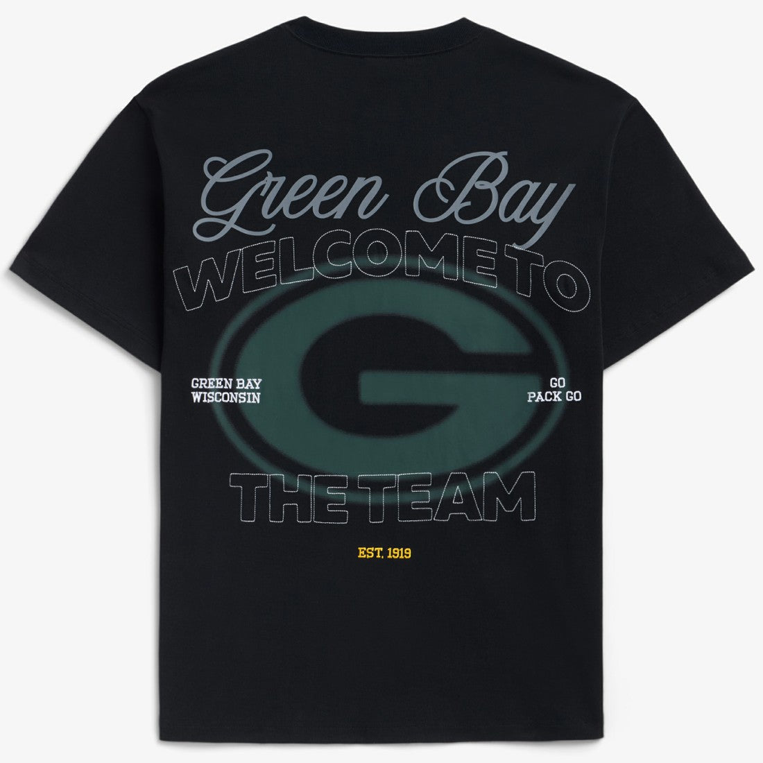 Green Bay Packers Off Season x NFL Unisex Graphic T-Shirt - Black for sale