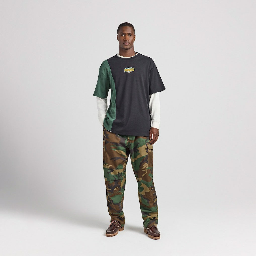 Green Bay Packers Off Season x NFL Unisex Spliced T-Shirt - Black cheap