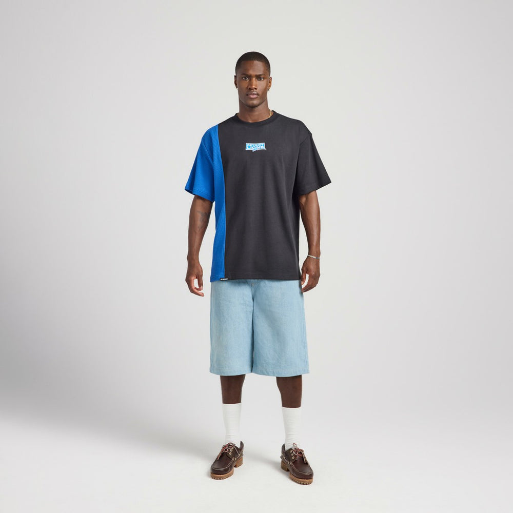 Detroit Lions Off Season x NFL Unisex Spliced T-Shirt - Black on sale