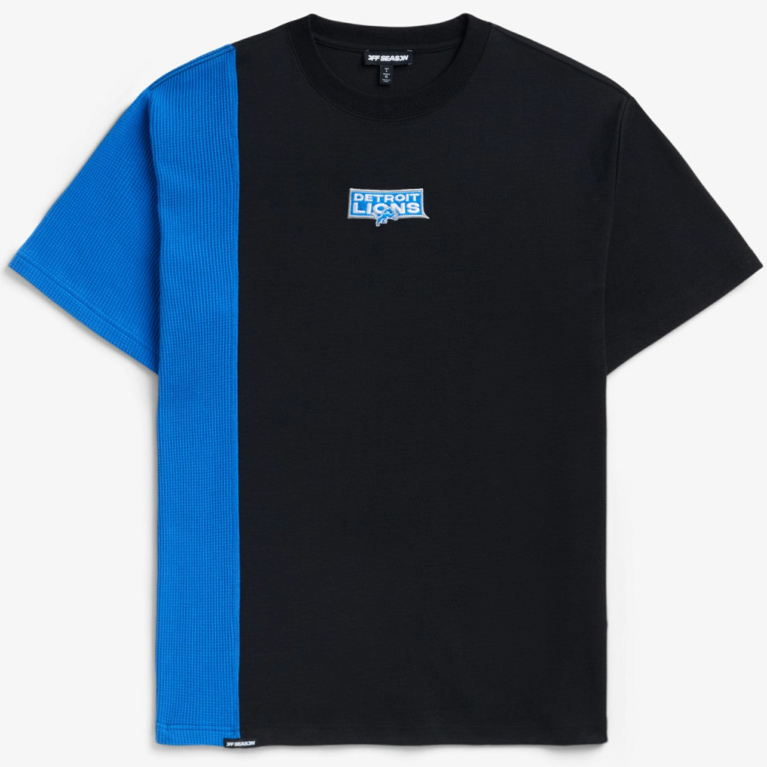 Detroit Lions Off Season x NFL Unisex Spliced T-Shirt - Black on sale