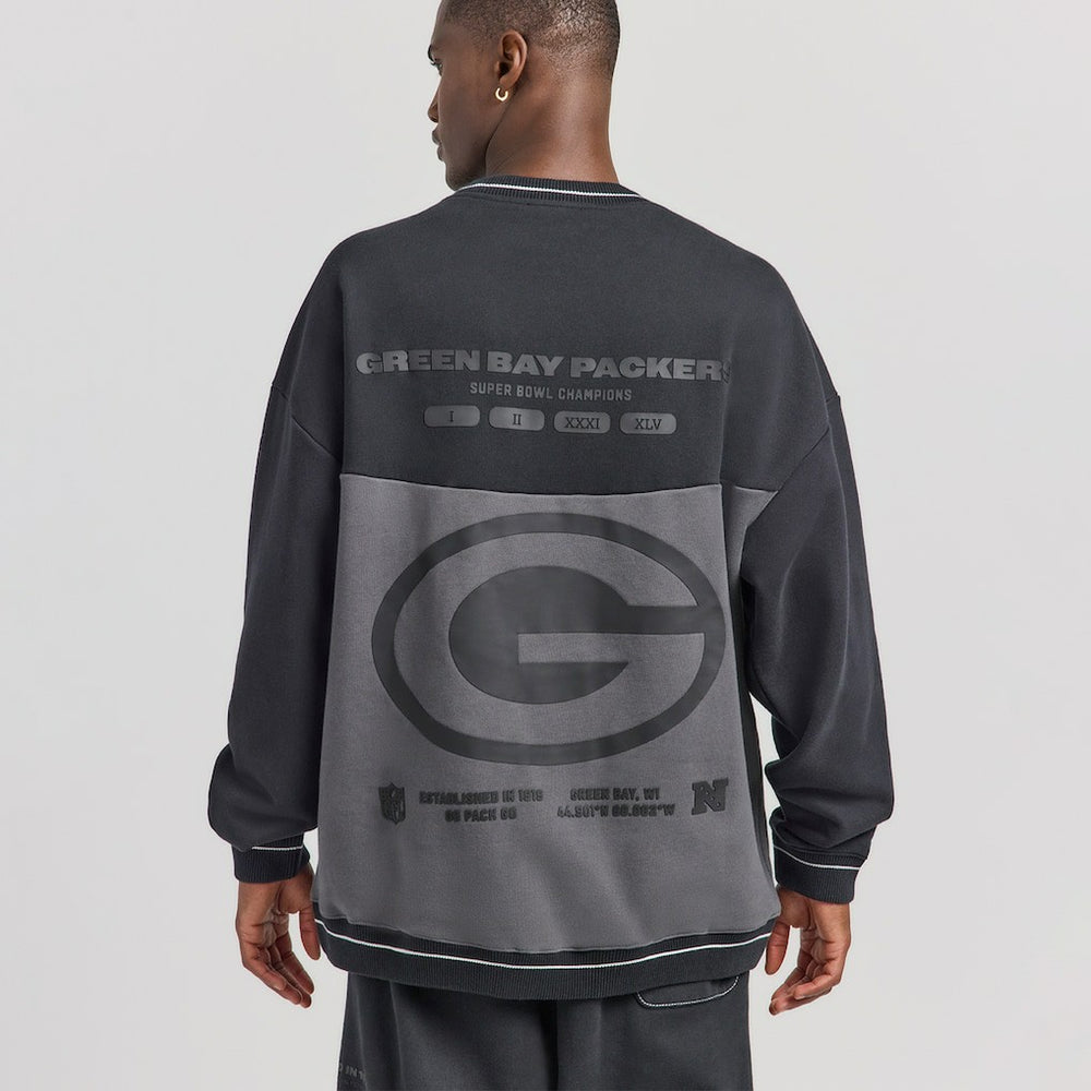 Green Bay Packers Off Season x NFL Unisex Fleece Sweatshirt - Black on sale