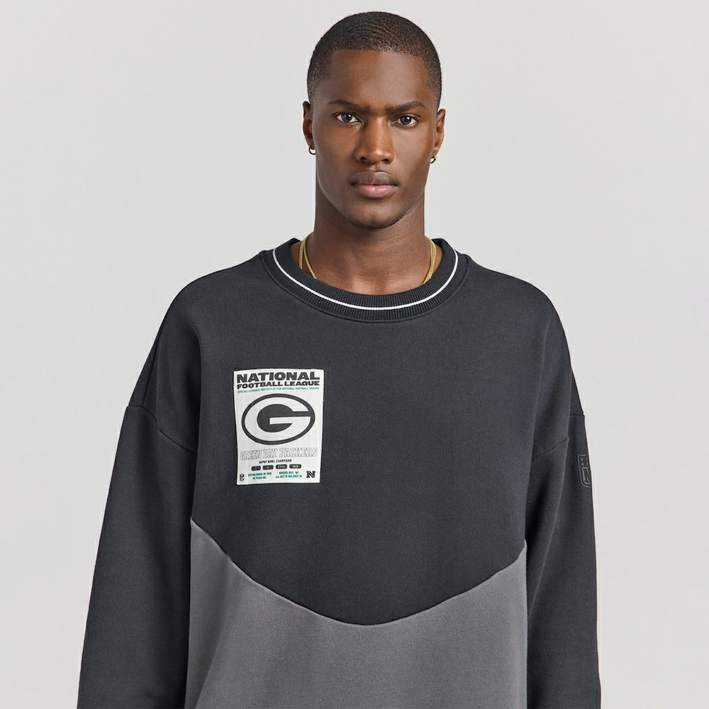 Green Bay Packers Off Season x NFL Unisex Fleece Sweatshirt - Black on sale