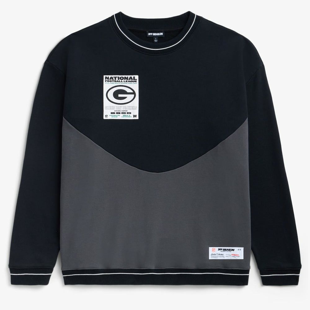 Green Bay Packers Off Season x NFL Unisex Fleece Sweatshirt - Black on sale