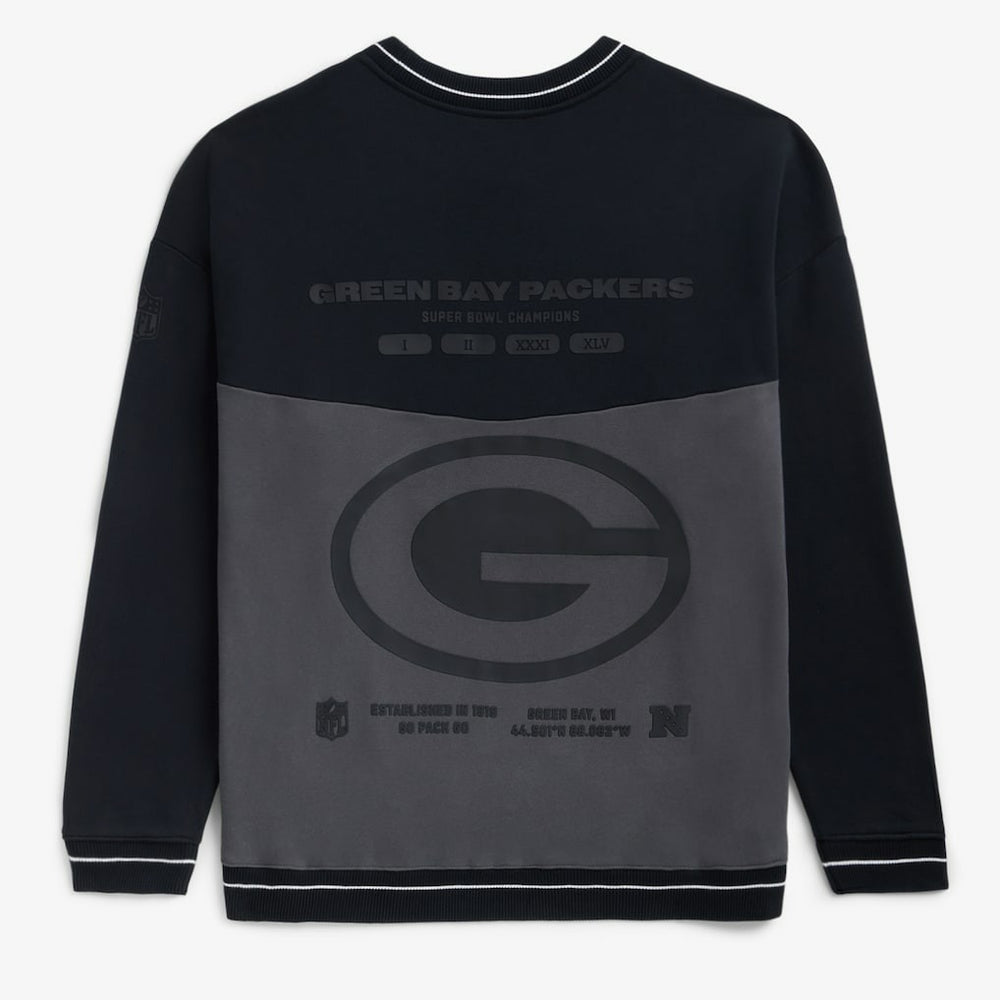 Green Bay Packers Off Season x NFL Unisex Fleece Sweatshirt - Black on sale