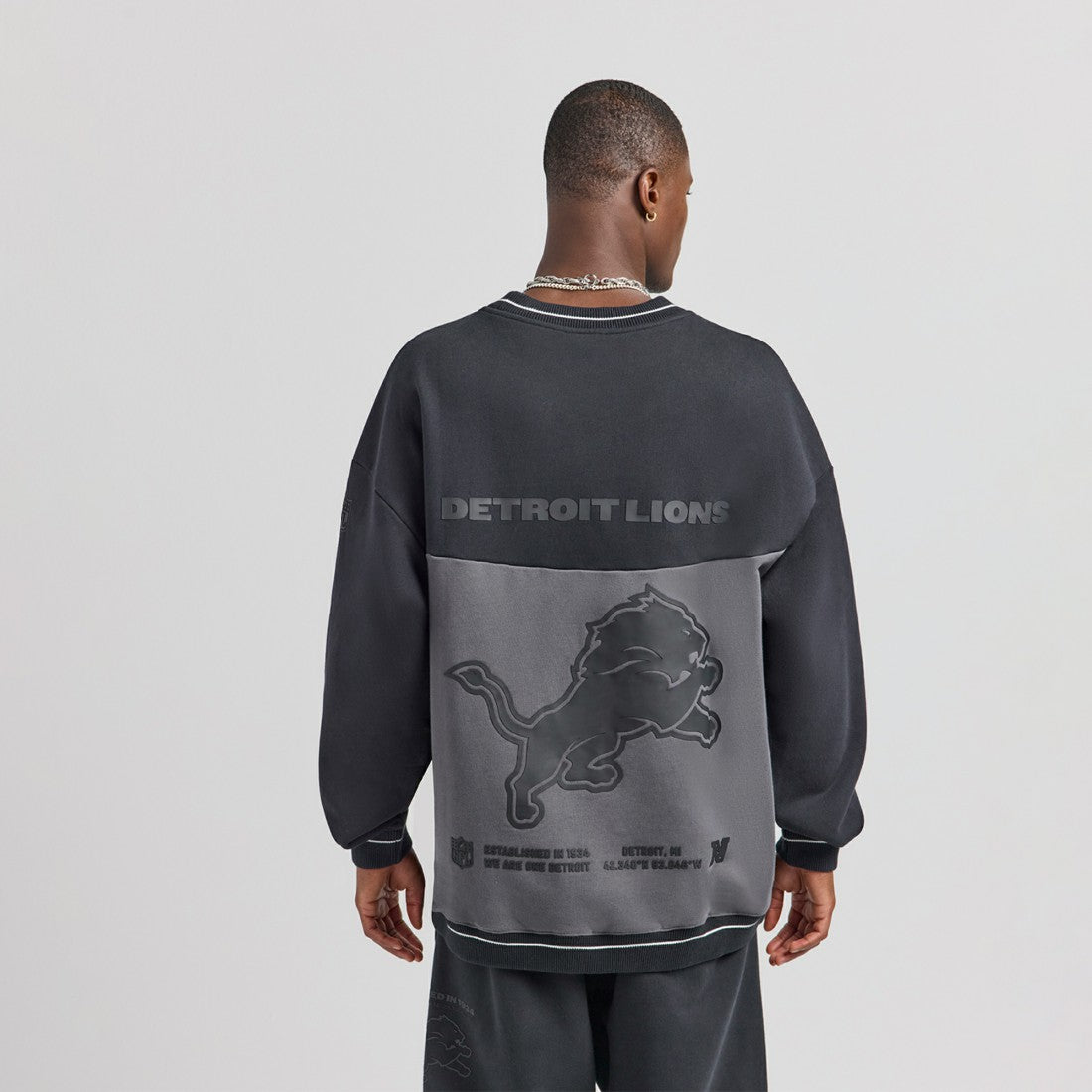 Detroit Lions Off Season x NFL Unisex Fleece Sweatshirt - Black discount