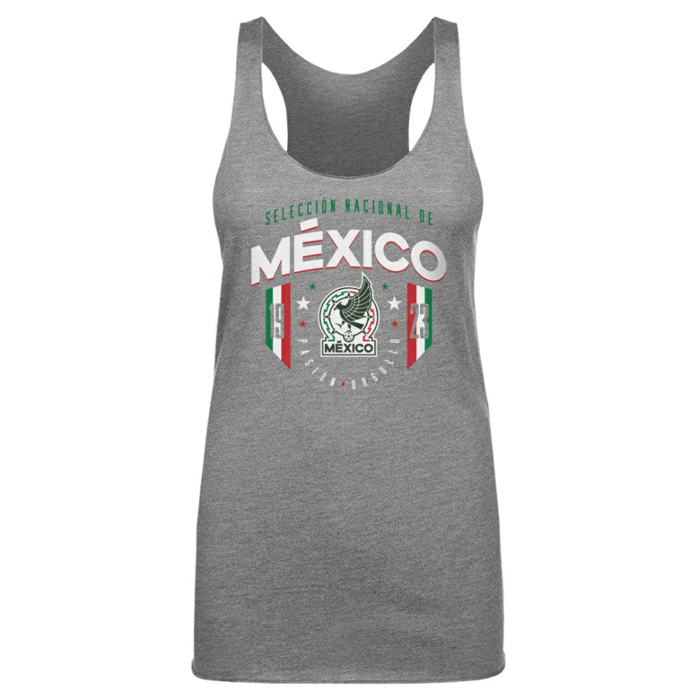 Mexico National Team 500 Level Women's Tri-Blend Tank Top - Gray outlet