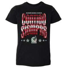 Mexico National Team 500 Level Toddler Contigo Siempre Vintage T-Shirt for sale - Black