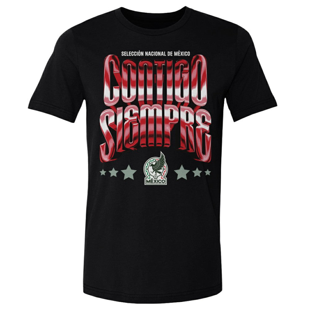 Mexico National Team 500 Level Contigo Siempre Vintage T-Shirt - Black sale