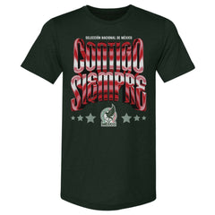 Mexico National Team 500 Level Contigo Siempre Vintage Premium Tri-Blend T-Shirt - Forest Green for sale
