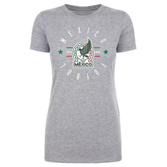 Mexico National Team 500 Level Women's Futbol T-Shirt - Heather Gray shop