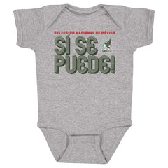 Mexico National Team 500 Level Infant Si Se Puede Inline Bold Bodysuit for sale - Heather Gray