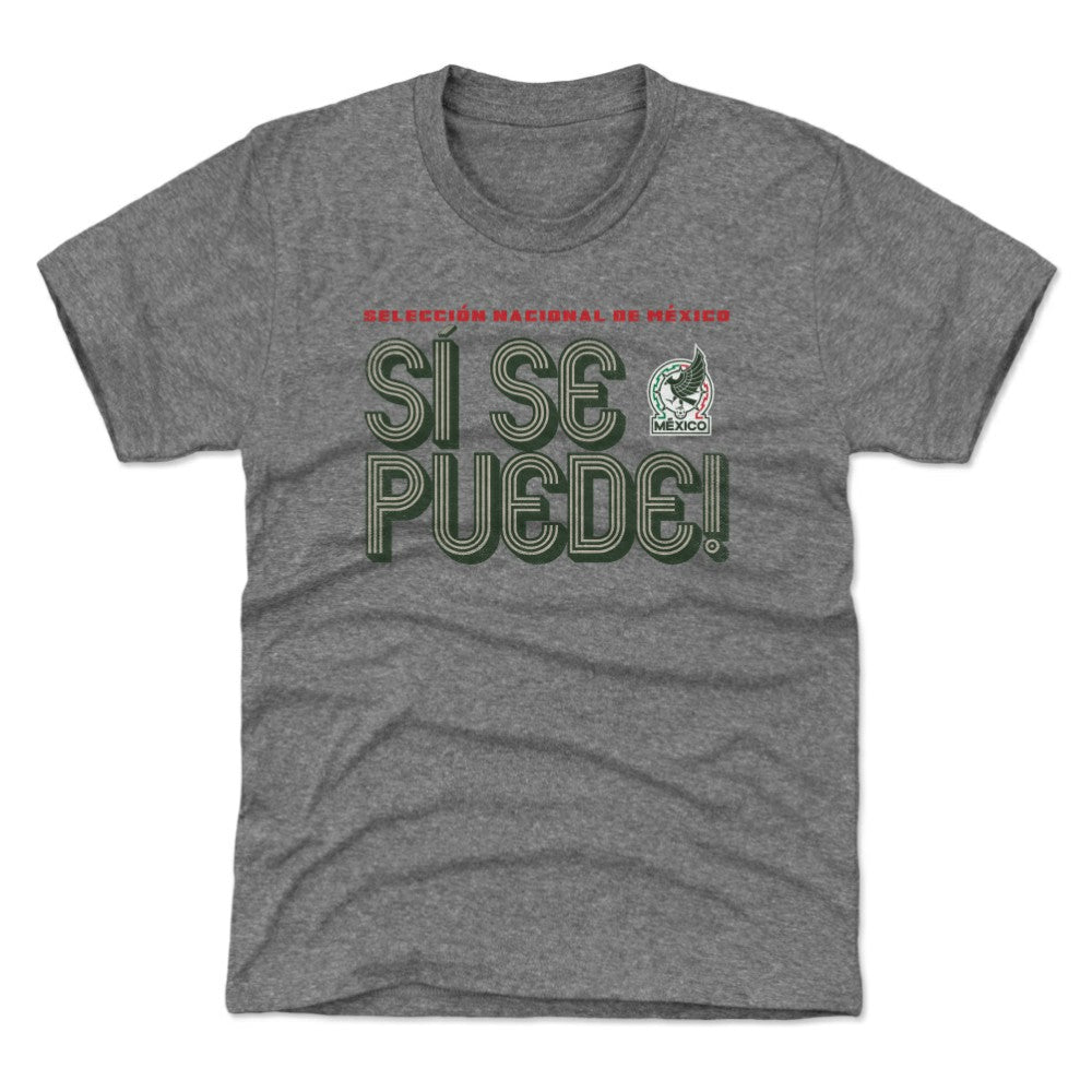 Mexico National Team 500 Level Youth Si Se Puede Inline Bold T-Shirt - Gray online